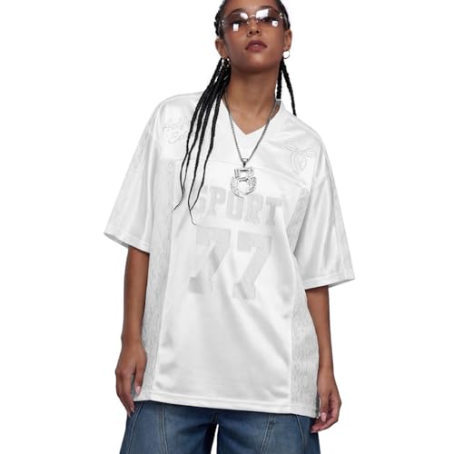 Aelfric Eden Women's Number Lace Jersey Tops Graphic Short Sleeve